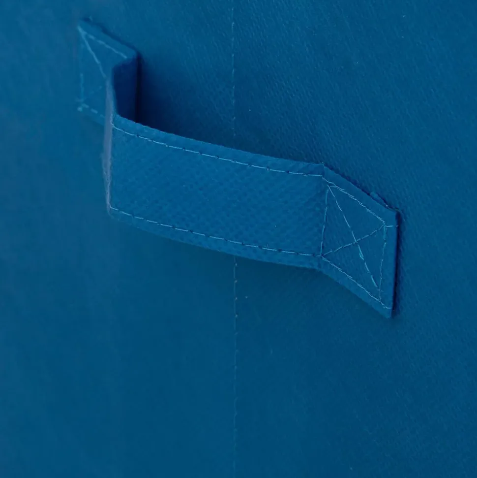 2 bacs rangements enfant Espace 29x29cm bleu - Atmosphera