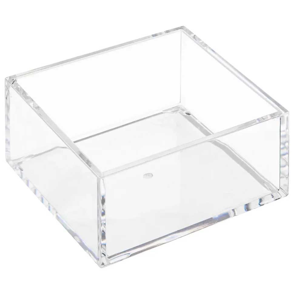 3 boites de rangement salle de bains empilables transparentes, 5Five Simply Smart Selena