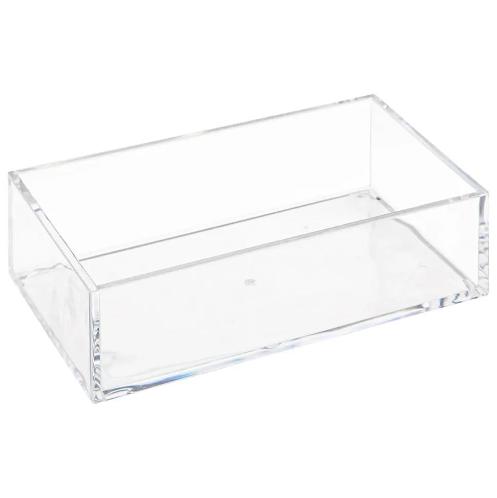 3 boites de rangement salle de bains empilables transparentes, 5Five Simply Smart Selena