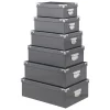 6 boîtes coin métal gris - Gris foncé- 5five