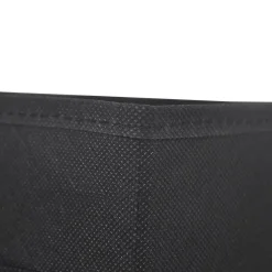 2 boîtes de rangement rectangulaires en textile Mixxit coloris noir