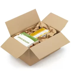 15 cartons d'emballage carrés 20 x 20 x 20 cm - Simple cannelure