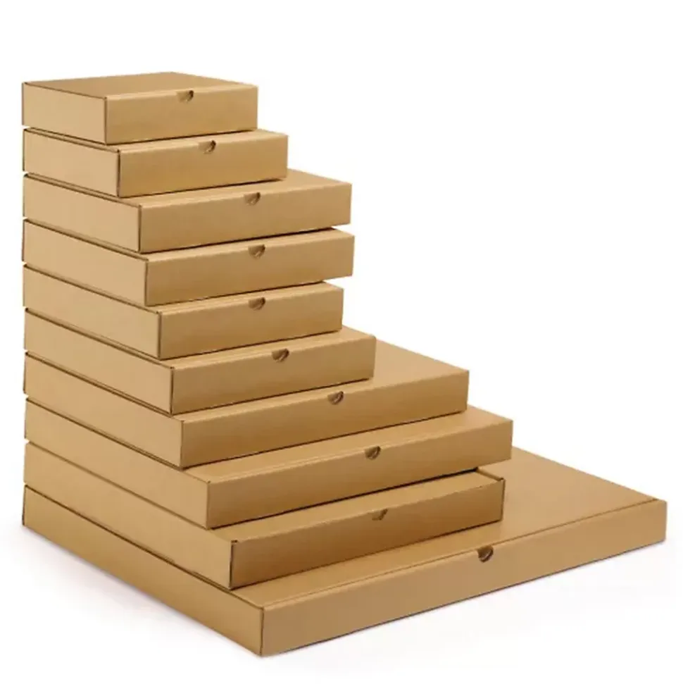 5 cartons d'emballage plats 46 x 36 x 5 cm - Simple cannelure
