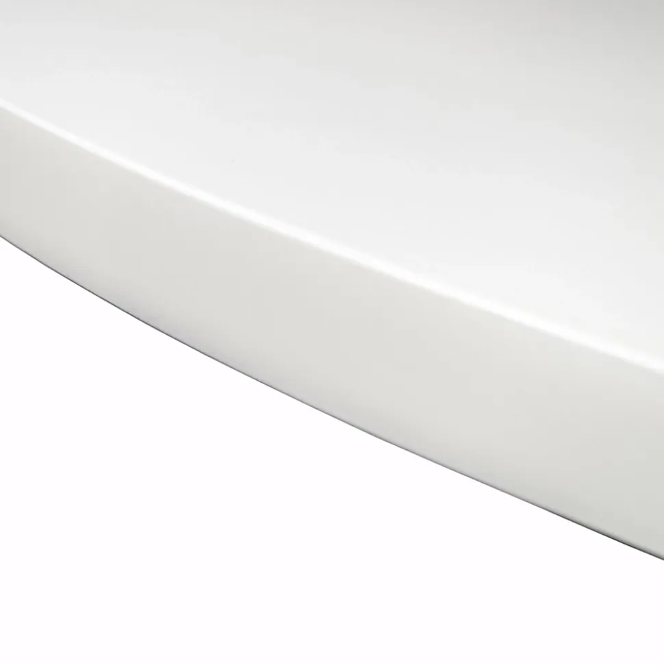 4 chaises table ronde 90x77cm couleur blanc mat Pieds blancs