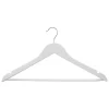 3 cintres en bois Noir Rubber - Blanc - 5five