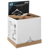 3 cintres en bois Noir Rubber - Noir - 5five