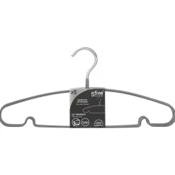 5 cintres en métal - Gris- 5five