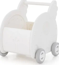 2 en 1 Trotteur Bébé Garçon Fille avec Coffre à Jouets, Chariot de Marche Bebe en HDPE, avec Espace de Rangement