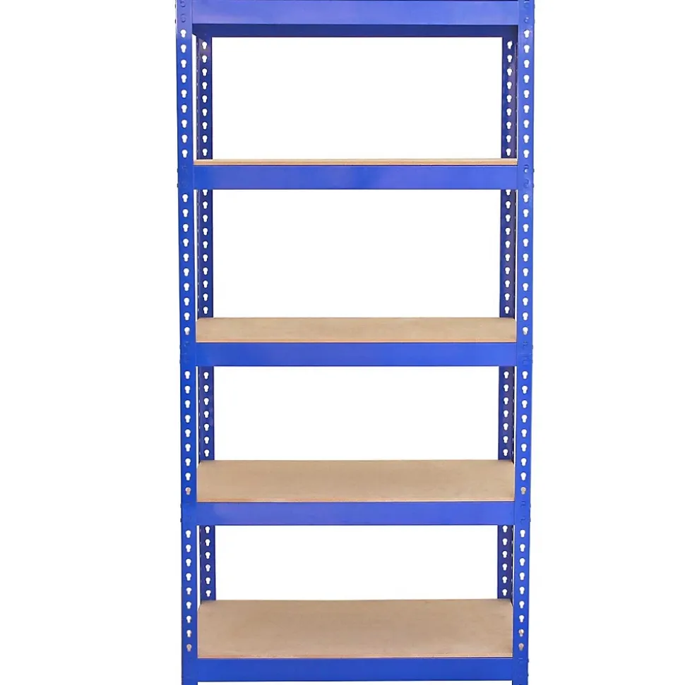 3 Etagères 90cm & 2 Etagères 120cm Bleues - Q-RAX