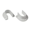 2 naissances plastique blanc pour tringle de penderie ø1.6 cm