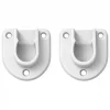 2 naissances plastique blanc pour tringle de penderie Ø2 cm