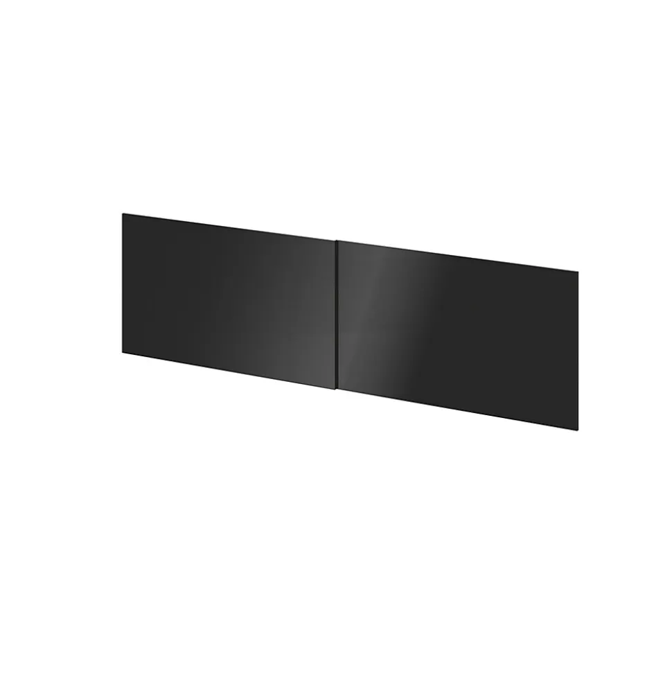 4 panneaux de portes coulissantes anthracite brillant GoodHome Atomia H. 56 x L. 98,7 cm