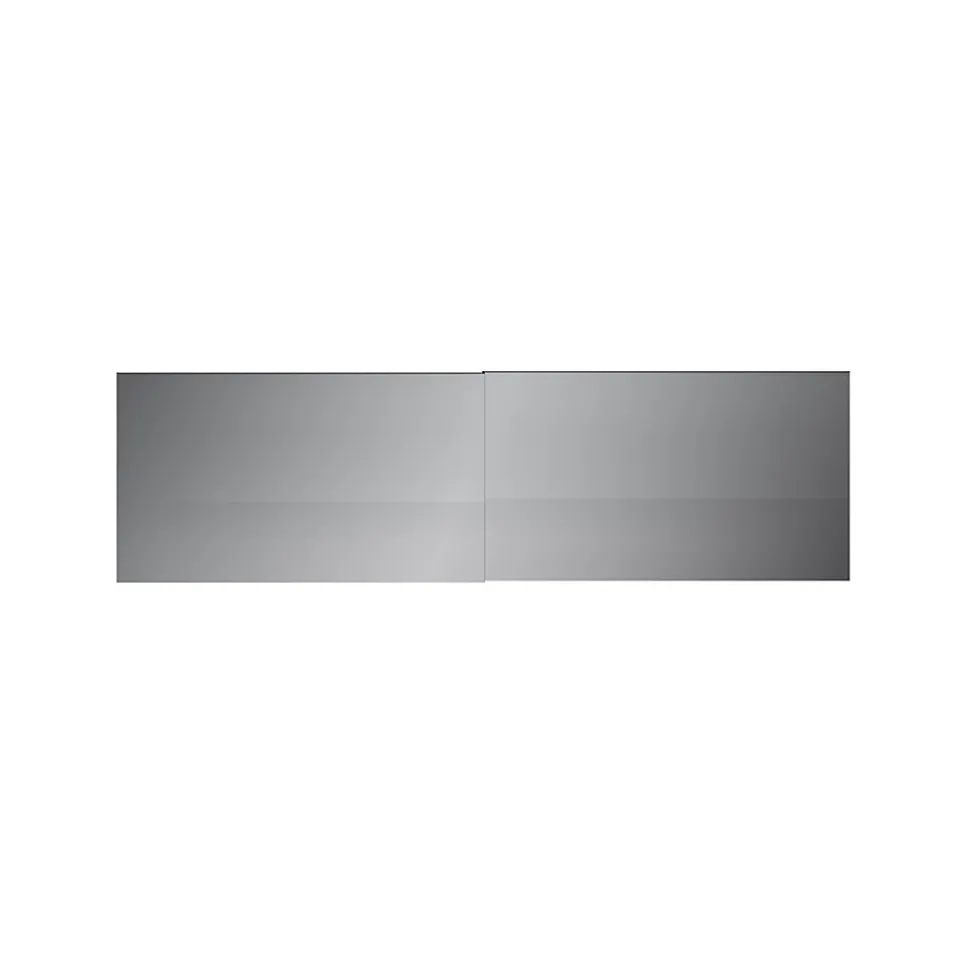 4 panneaux de portes coulissantes argent miroir GoodHome Atomia H. 56 x L. 98,7 cm