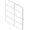 4 panneaux de portes coulissantes effet chêne GoodHome Atomia H. 56 x L. 98,7 cm