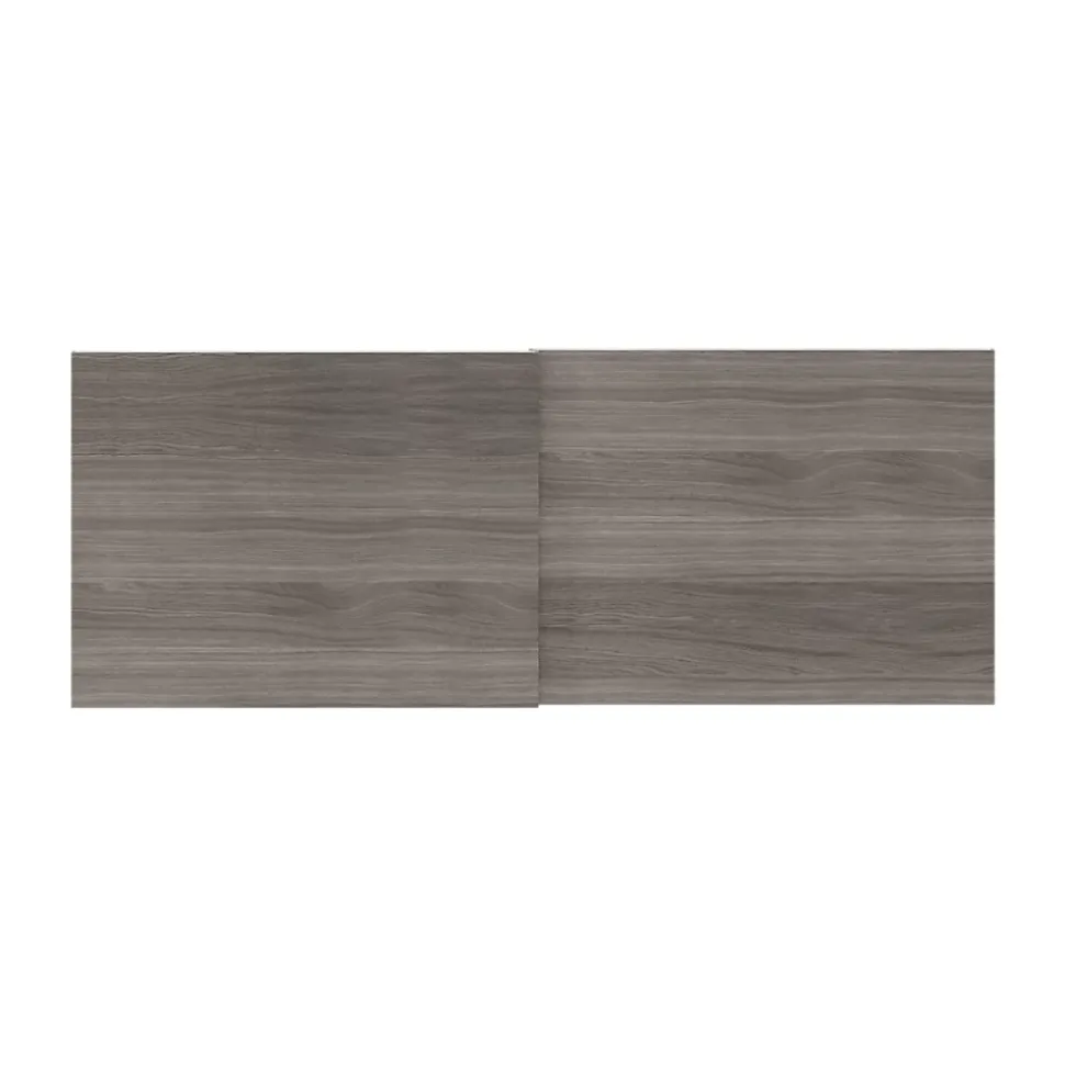 4 panneaux de portes coulissantes effet chêne grisé GoodHome Atomia H. 56 x L. 73,7 cm