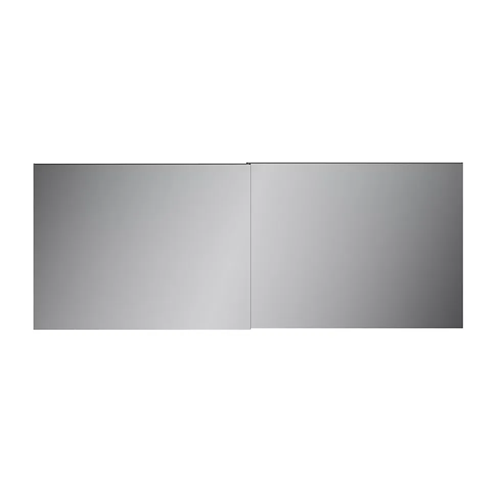 4 panneaux de portes coulissantes argent miroir GoodHome Atomia H. 56 x L. 73,7 cm