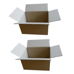 2 petits cartons d'emballage 16 x 12 x 11 cm