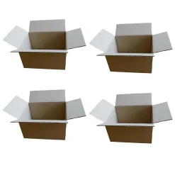 4 petits cartons d'emballage 16 x 12 x 11 cm