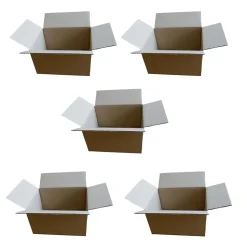 5 petits cartons d'emballage 16 x 12 x 11 cm