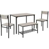 4 Pièces meubles de salle à manger cuisine table chaises banc chêne Sonoma