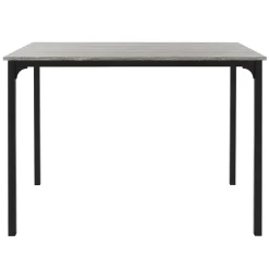 4 Pièces meubles salle à manger cuisine table chaises banc chêne-gris MDF/acier