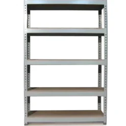 3 Rayonnages Q-Rax en Acier Sans Boulons Gris - 120cm x 182,5cm x 50cm