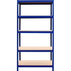 9 Rayonnages T-Rax en Acier Sans Boulons Bleus 90cm x 45cm x 180cm