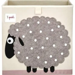 3 Sprouts Boîte de rangement pour jouets Mouton