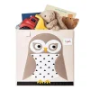 3 Sprouts Boîte de rangement pour jouets Chouette