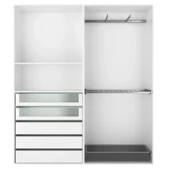 2 tablettes blanches GoodHome Atomia L. 96,4 x P. 43,2 cm