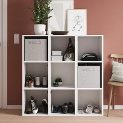 2 tablettes blanches GoodHome Atomia L. 33,9 x P. 33,2 cm