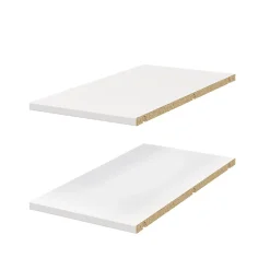 2 tablettes d'angle blanches GoodHome Atomia L. 29,2 x P. 56,2 cm