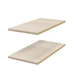 2 tablettes d'angle effet chêne GoodHome Atomia L. 29,2 x P. 56,2 cm