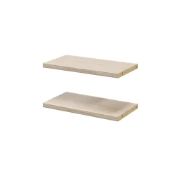 2 tablettes effet chêne GoodHome Atomia L. 33,9 x P. 18,2 cm