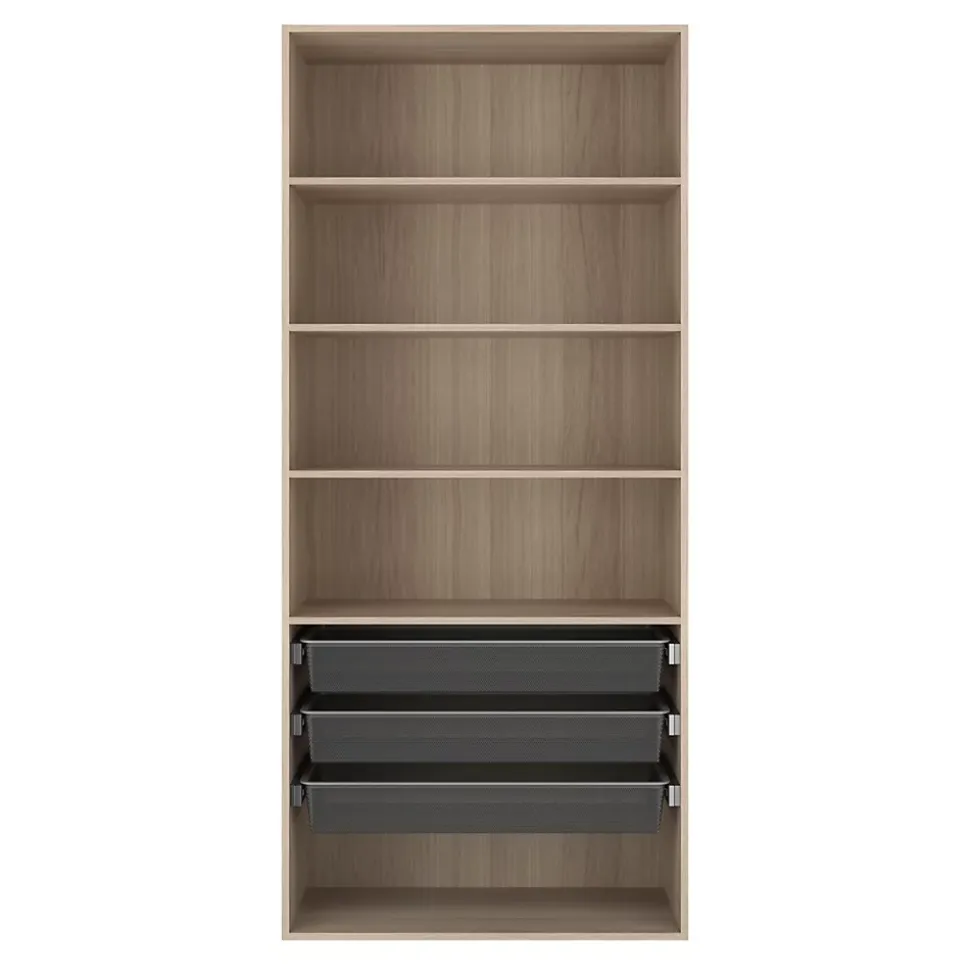 2 tablettes effet chêne GoodHome Atomia L. 96,4 x P. 43,2 cm