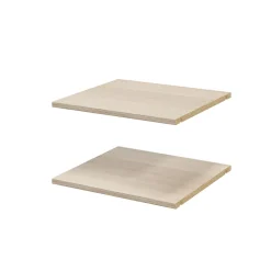 2 tablettes effet chêne GoodHome Atomia L. 46,4 x P. 43,2 cm