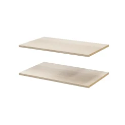 2 tablettes effet chêne GoodHome Atomia L. 71,4 x P. 43,2 cm