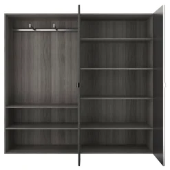 2 tablettes effet chêne grisé GoodHome Atomia L. 96,4 x P. 43,2 cm