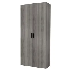 2 tablettes effet chêne grisé GoodHome Atomia L. 96,4 x P. 43,2 cm