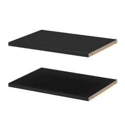 2 tablettes noirs GoodHome Atomia L. 46,4 x P. 33,2 cm