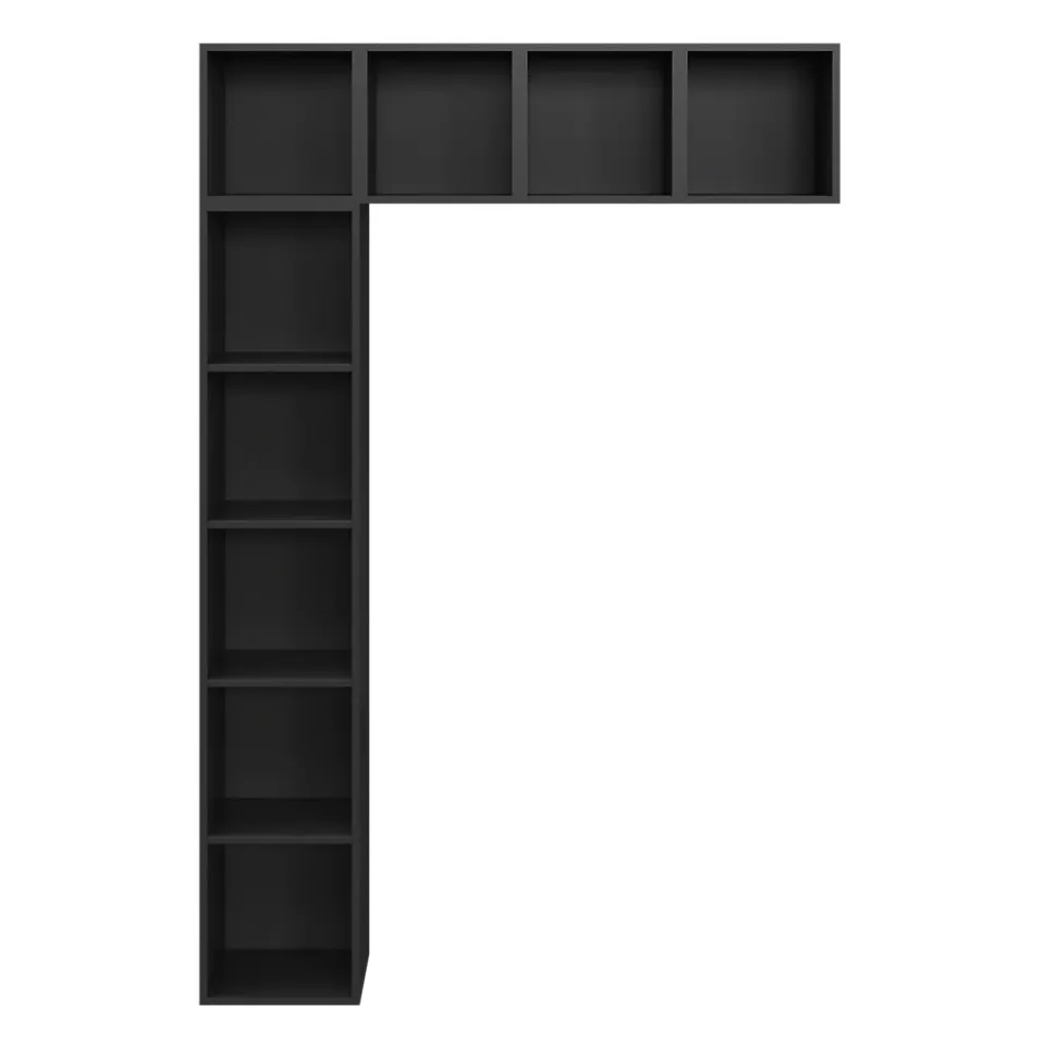 2 tablettes noirs GoodHome Atomia L. 33,9 x P. 33,2 cm