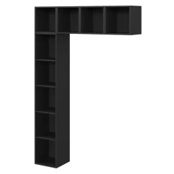 2 tablettes noirs GoodHome Atomia L. 33,9 x P. 33,2 cm