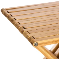 2 Tabourets pliants en bambou Delca