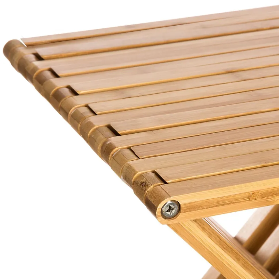 2 Tabourets pliants en bambou Delca