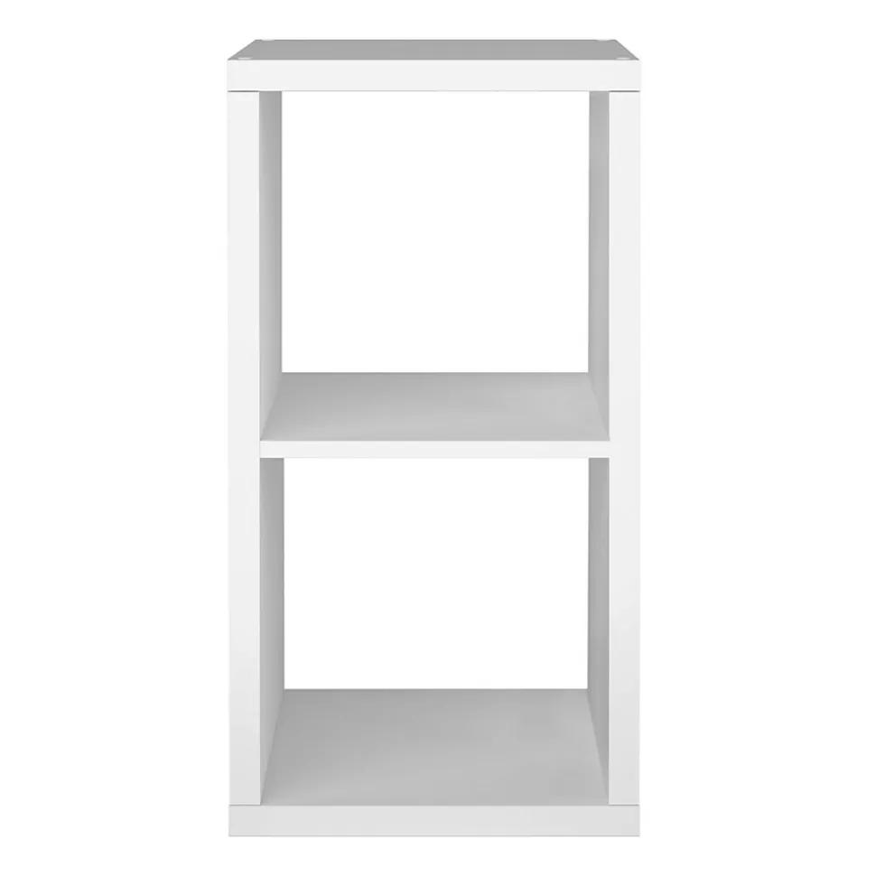 2 Étagères modulables 2 cubes avec 4 portes GoodHome Mixxit blanc