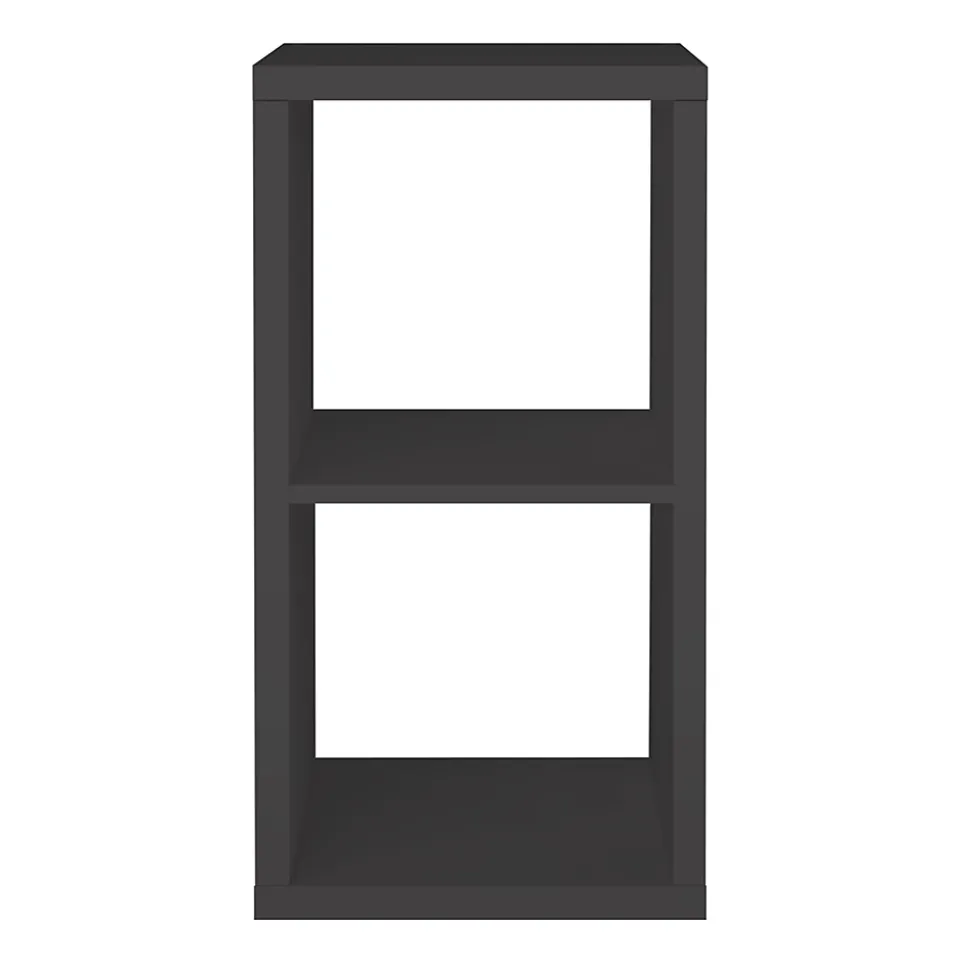 2 Étagères modulables 2 cubes avec 4 portes GoodHome Mixxit anthracite