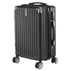 3 Tailles De Bagages à Coque Rigide Avec Serrure à Combinaison, Roulettes Pivotantes