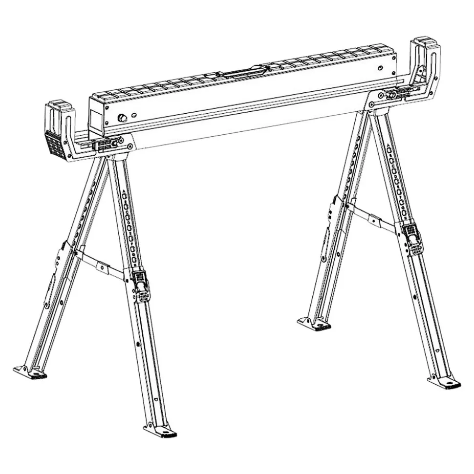 2 Tréteaux ajustables Magnusson charge max. 500 kg