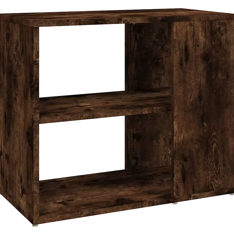 815813 vidaXL Armoire latérale Chêne fumé 60x30x50 cm Bois d'ingénierie