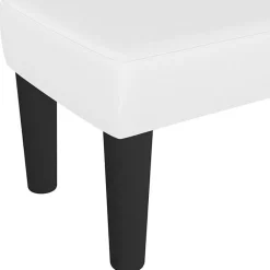 346633 vidaXL Banc Blanc 70x30x30 cm Similicuir.